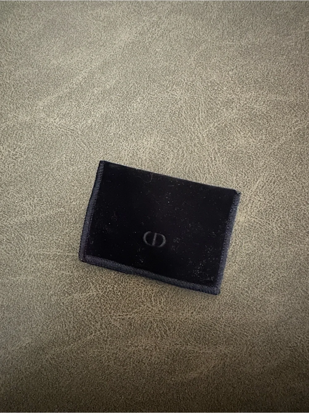 Monogram Black Velvet christian dior Holder.  Great for coins.